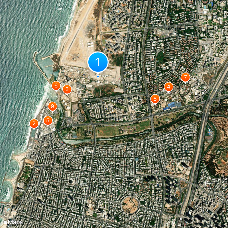 Sde Dov Airport Map