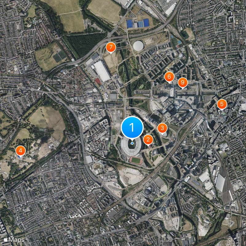 London Stadium Map