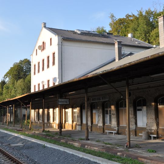Unterer Bahnhof; Staatsbahnhof ; Eisenbahnstrecke Annaberg-Buchholz unt Bf -Flöha; Zschopautalbahn Annaberg