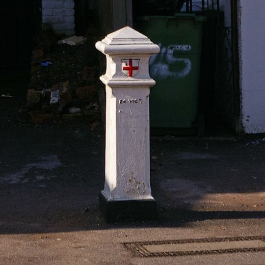 Coal Taxpost Outside Baptist Church