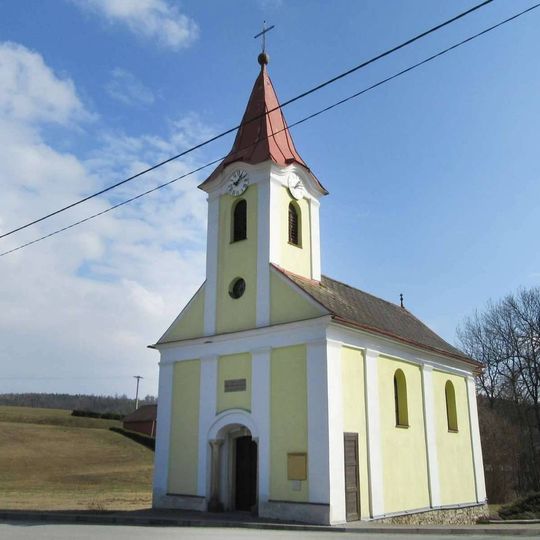 Kaple v Janoslavicích u hlavní silnice