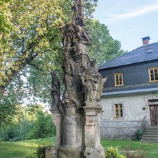 Holy Trinity column in Krásná