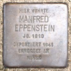 Stolperstein dedicated to Manfred Eppenstein