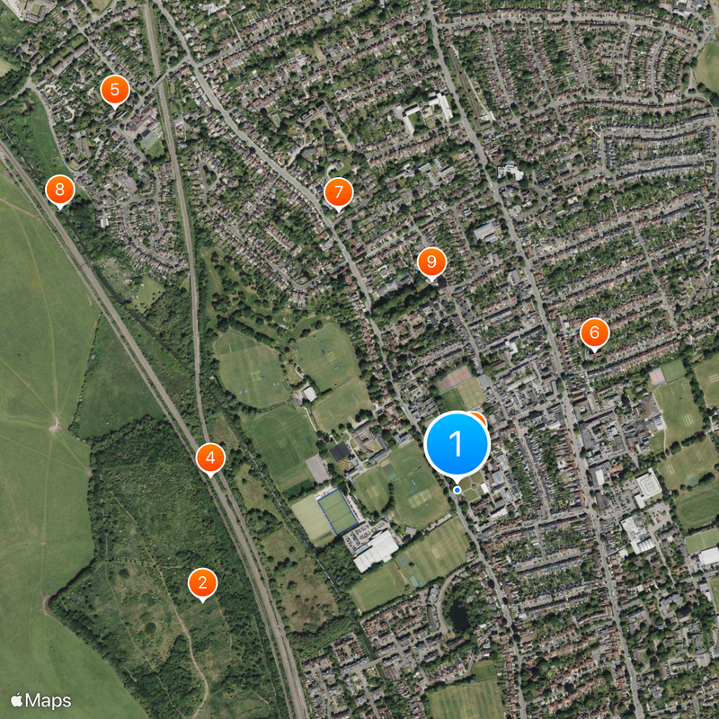 St Edward's School Mapa