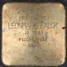 Stolperstein à la mémoire de Leonhard Falck