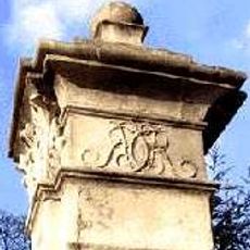 Pair Of Gatepiers At Entrance To Overton Drive