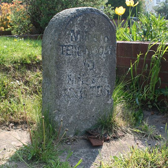 Milestone At Junction With Port Road