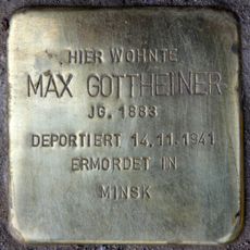 Stolperstein dedicated to Max Gottheiner
