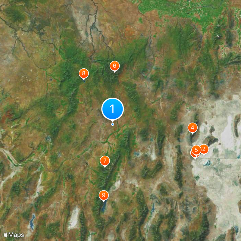 Contea di Elko Mappa