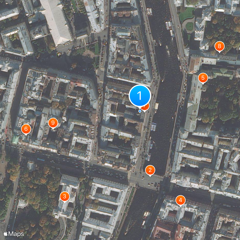 Fabergé museum in Saint Petersburg Map