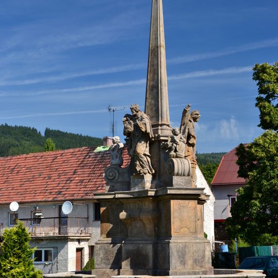 Holy Trinity column in Zelená