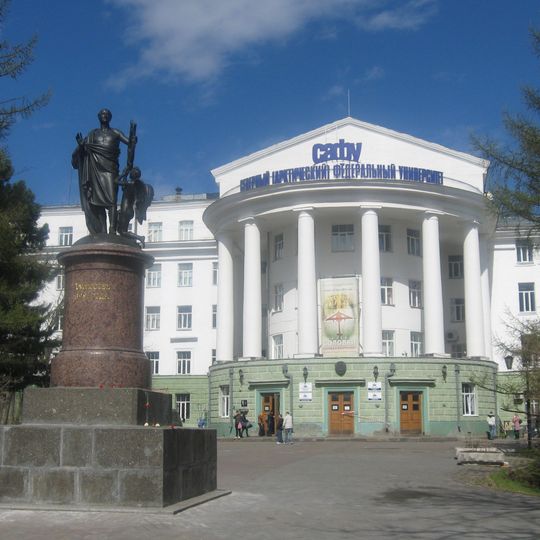 Monument to Lomonosov in Arkhangelsk