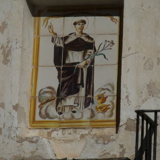 Retablo cerámico de San Vicente Ferrer en la calle Olba