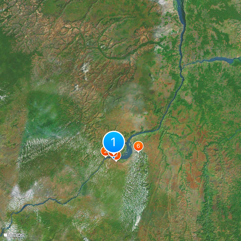 Martyrs' stadium Map