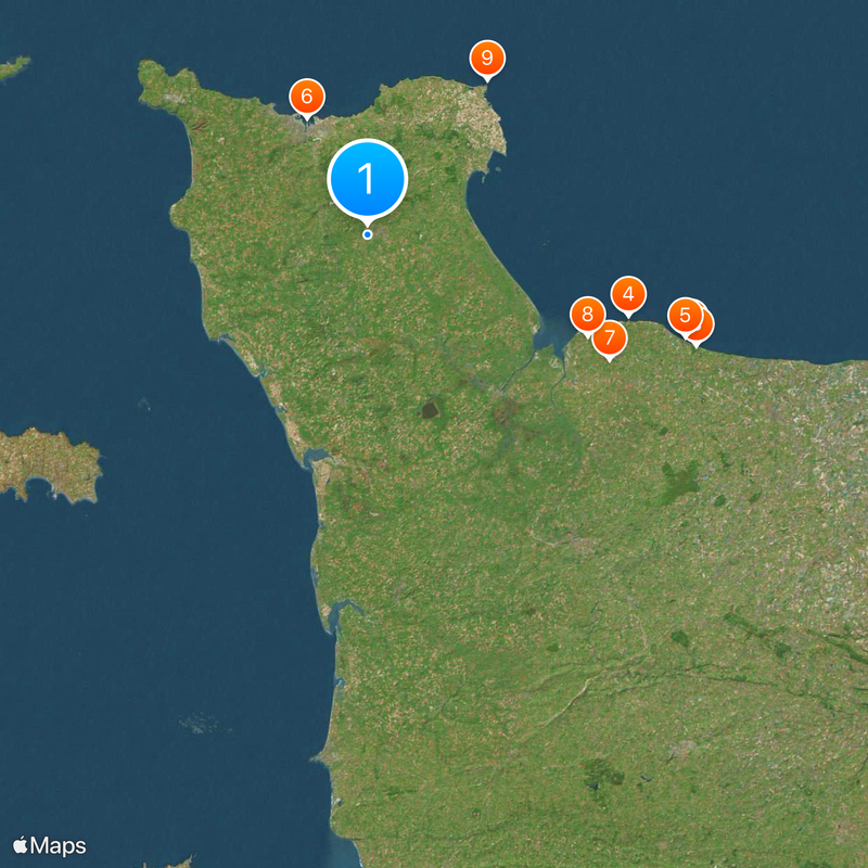 Cotentin Peninsula Map