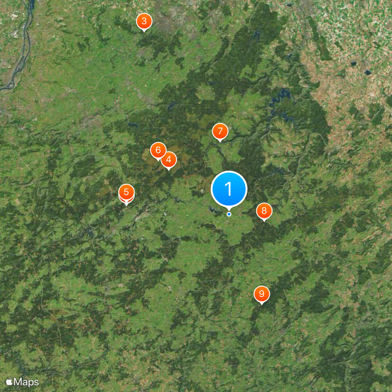 Deutschsprachige Gemeinschaft Belgiens Karte