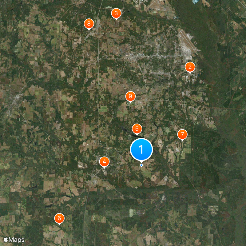 Contea di Houston Mappa