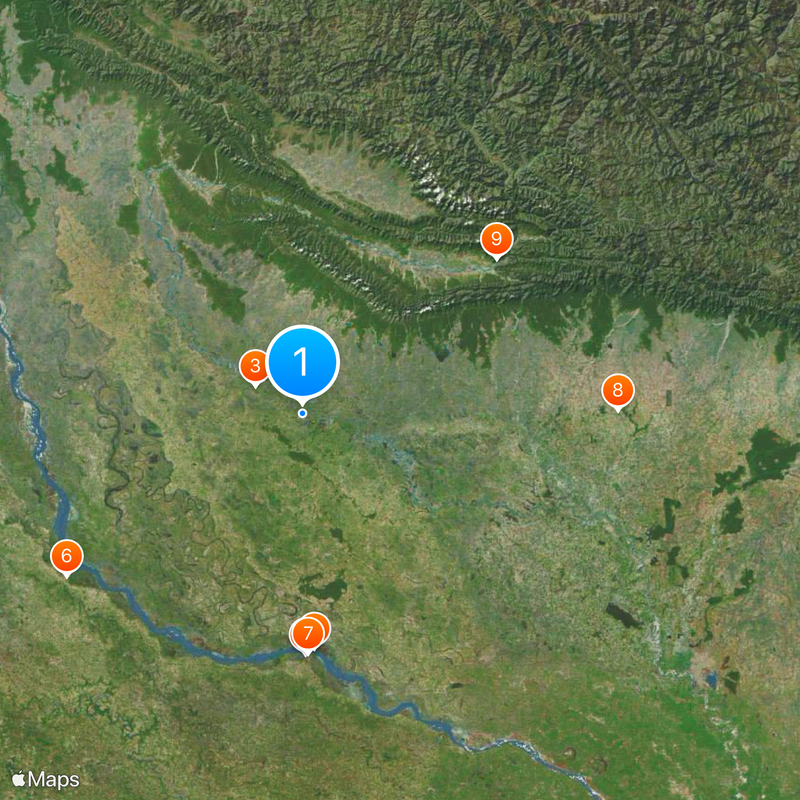 Balrampur district Map