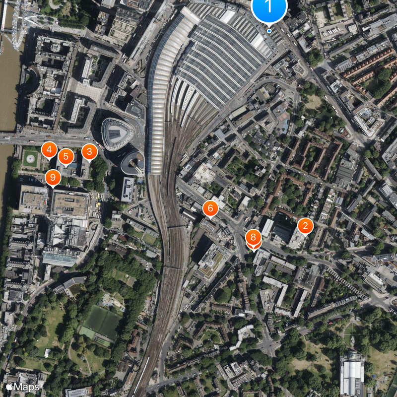 London Necropolis railway station Map