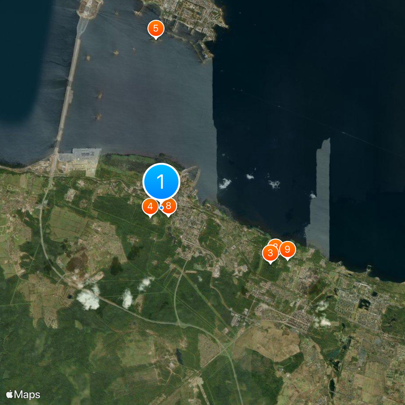 Oranienbaum ensemble with palace Map