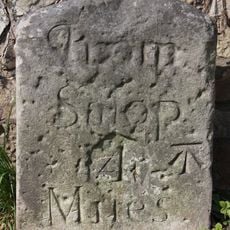 Milestone, between B Abbots & Cantlop Bridge