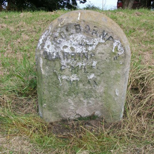 Milestone, Golborne; opp. No. 32 Bridge Street