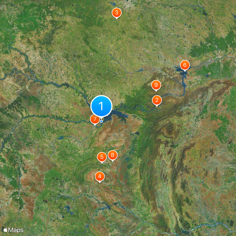 Alampur Jogulamba Temple Map