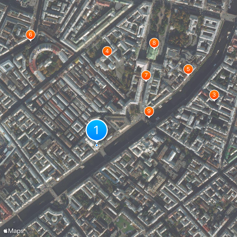 Tovstonogov Bolshoi Drama Theater Map