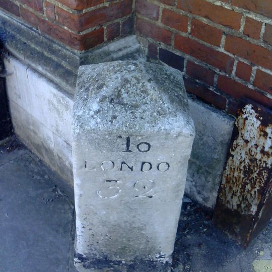 Milestone Adjoining North West Corner Of The Post Office