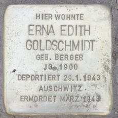 Stolperstein dedicated to Erna Edith Goldschmidt