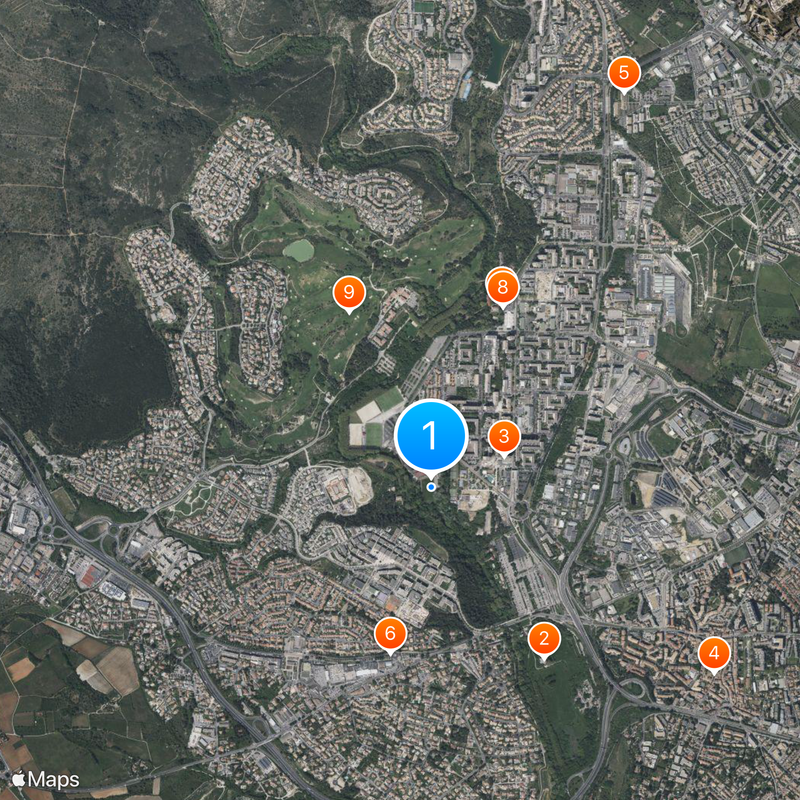Stade de la Mosson Map
