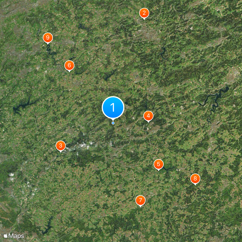 Oberbergischer Kreis Mapa