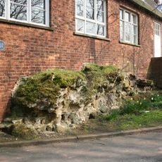 Roman wall to rear of the Manor House
