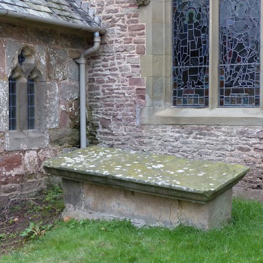 Chest tomb against south wall of nave east of porch of Church of St Giles