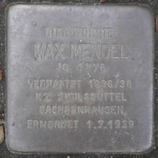 Stolperstein en memoria de Max Mendel