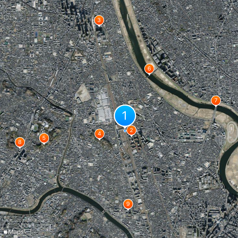 Shin-Kawasaki Station Map