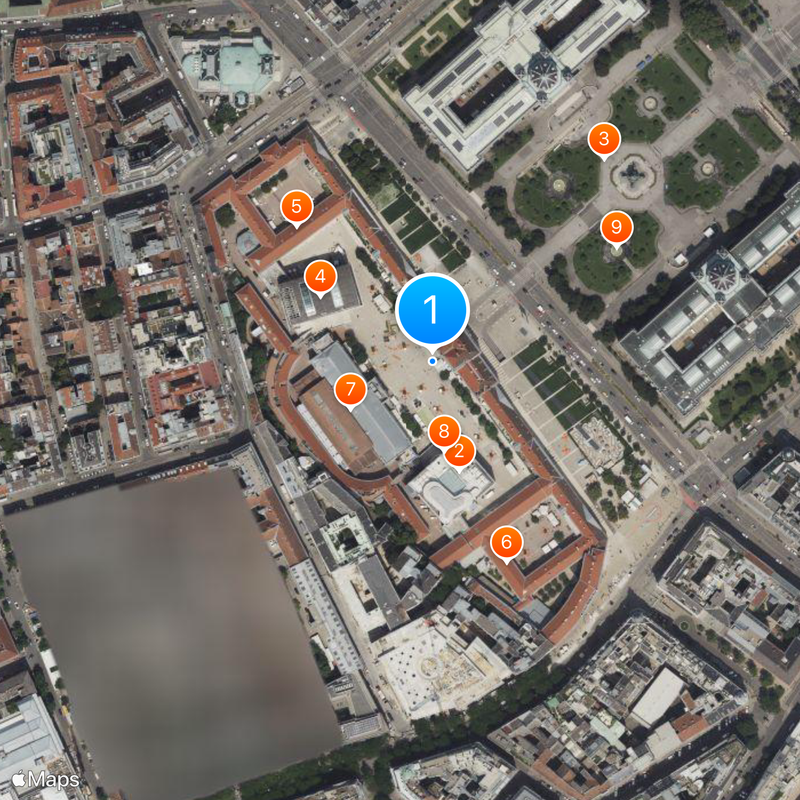 Museumsquartier Mappa