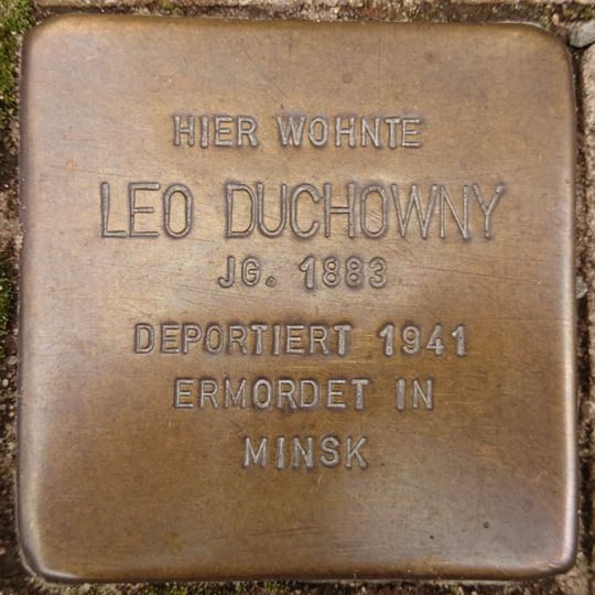 Stolperstein em memória de Leo Duchowny