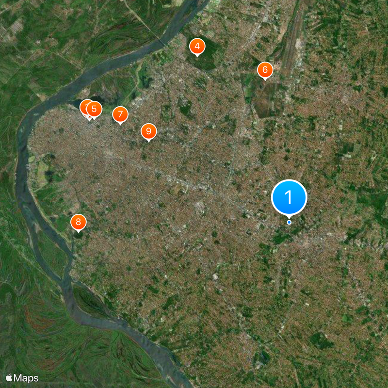 Universidade Nacional de Assunção Mapa