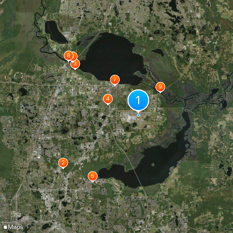 Orlando Sanford International Airport Map