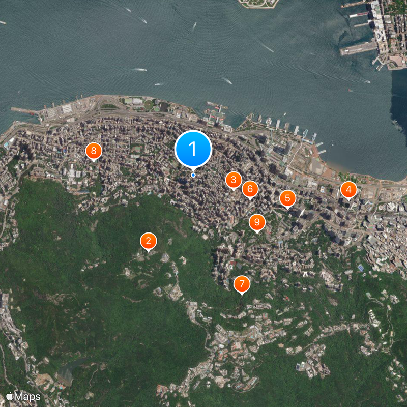 Central and Western Mapa