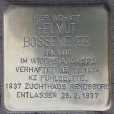Stolperstein dedicated to Helmut Bossemeyer