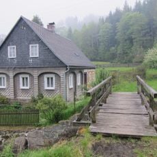 Lávka přes Brtnický potok na Kopci u čp. 46