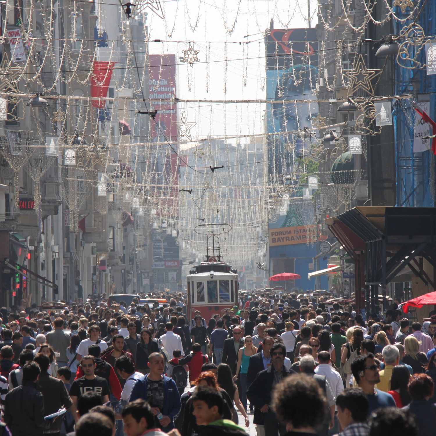 Beyoğlu - Commercial district on the European side of Istanbul, Turkey