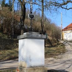 Wayside cross in Všeradice