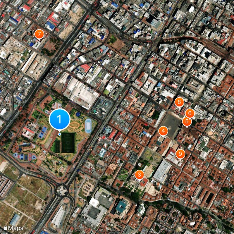 El Cartucho Map