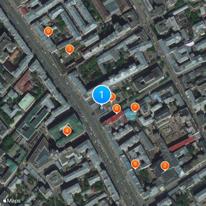 Statue of Yuriy Dolgorukiy, Moscow Mapa