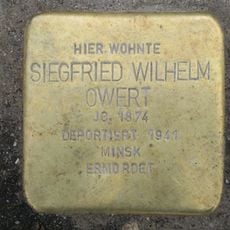 Stolperstein en memoria de Siegfried Wilhelm Owert