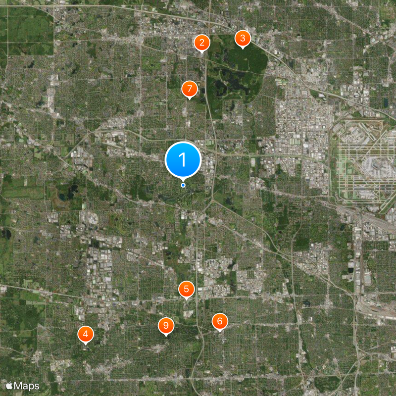 Medinah Country Club Mappa