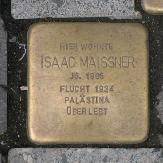 Stolperstein em memória de Isaac Maissner